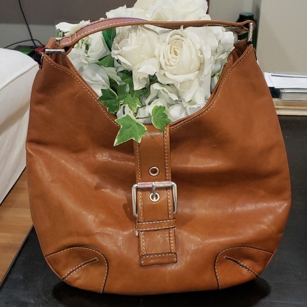 Michael kors brown leather bag - Picture 1 of 17